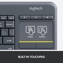 Buy Logitech K400 Wireless Touch Keyboard in Egypt | Shamy Stores