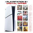 PS5 Digital Bundle – (Physical) Console + 10 Digital Games