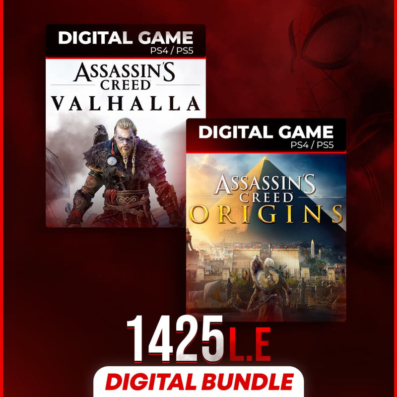 Buy Assassin’s Creed Valhalla & Assassin’s Creed Origins Ps4/ps5 (digital Bundle) in Egypt | Shamy Stores