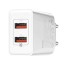 Buy Baseus Speed Mini Dual Qc3.0 Usb Charger 18w - White in Egypt | Shamy Stores