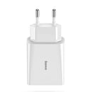 Buy Baseus Speed Mini Dual Qc3.0 Usb Charger 18w - White in Egypt | Shamy Stores