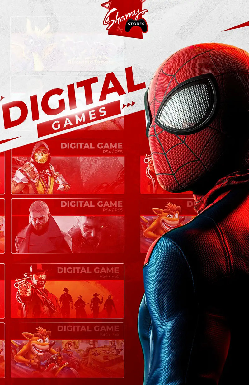 Digital game advertisement featuring Spiderman.