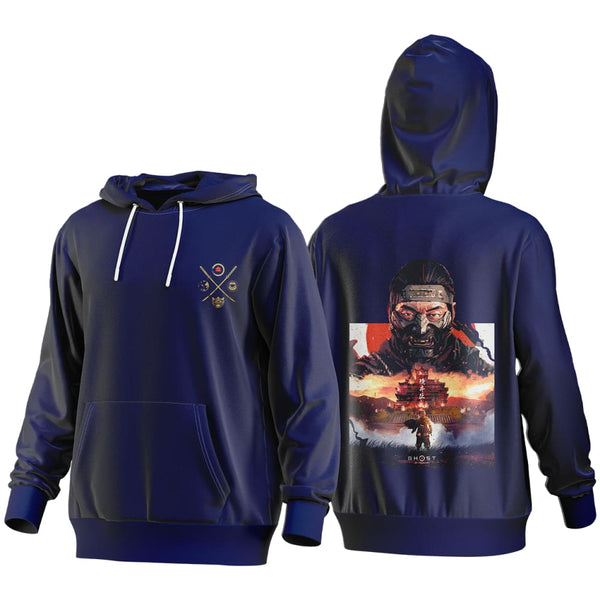 Buy Ghost of Tsushima Artwork 1 Hoodie - Navy Blue in Egypt | Shamy Stores