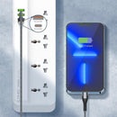 Buy Ldnio Sc5415 Surge Fast Charging Power Strip with 5 Ac Outlets & 4usb Charging Ports 2m Extension Pd Power Soket - White in Egypt