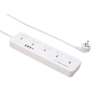 Buy Ldnio Sc5415 Surge Fast Charging Power Strip with 5 Ac Outlets & 4usb Charging Ports 2m Extension Pd Power Soket - White in Egypt