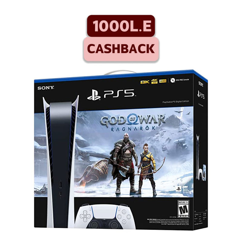 Buy Playstation 5 Digital Edition 1 Month Warranty + God Of War Ragnarok Digital Code In Egypt | Shamy Stores