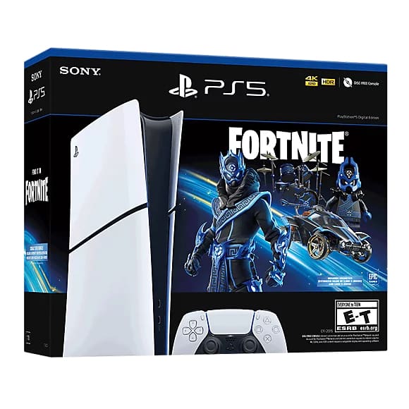 Buy Playstation®5 Digital Edition Console - Fortnite® Cobalt Star Bundle (1 Year Warranty) in Egypt | Shamy Stores