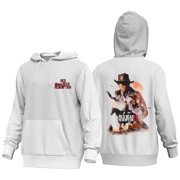 Buy Red Dead Redemption Artwork 1 Hoodie - White in Egypt | Shamy Stores