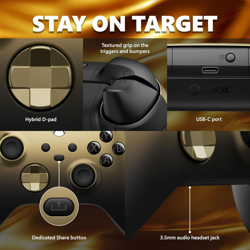 Buy Xbox Series x Controller - Gold Shadow In Egypt | Shamy Stores