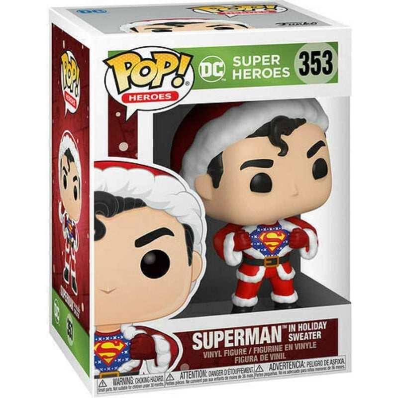 Buy Funko Pop Dc Super Heroes Superman In Holiday Sweater In Egypt | Shamy Stores