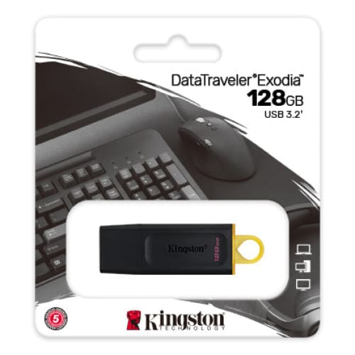 Buy Kingston Datatraveler Exodia 128gb Usb 3.2 Flash Drive In Egypt | Shamy Stores