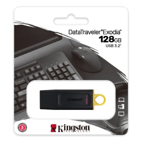 Buy Kingston Datatraveler Exodia 128gb Usb 3.2 Flash Drive in Egypt | Shamy Stores