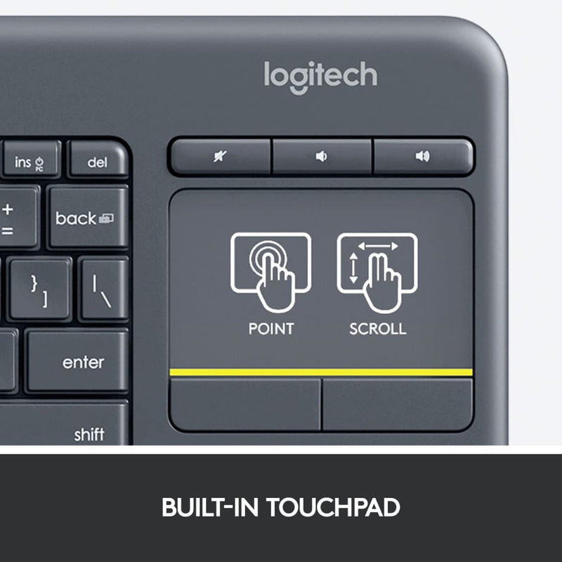 Buy Logitech K400 Wireless Touch Keyboard In Egypt | Shamy Stores