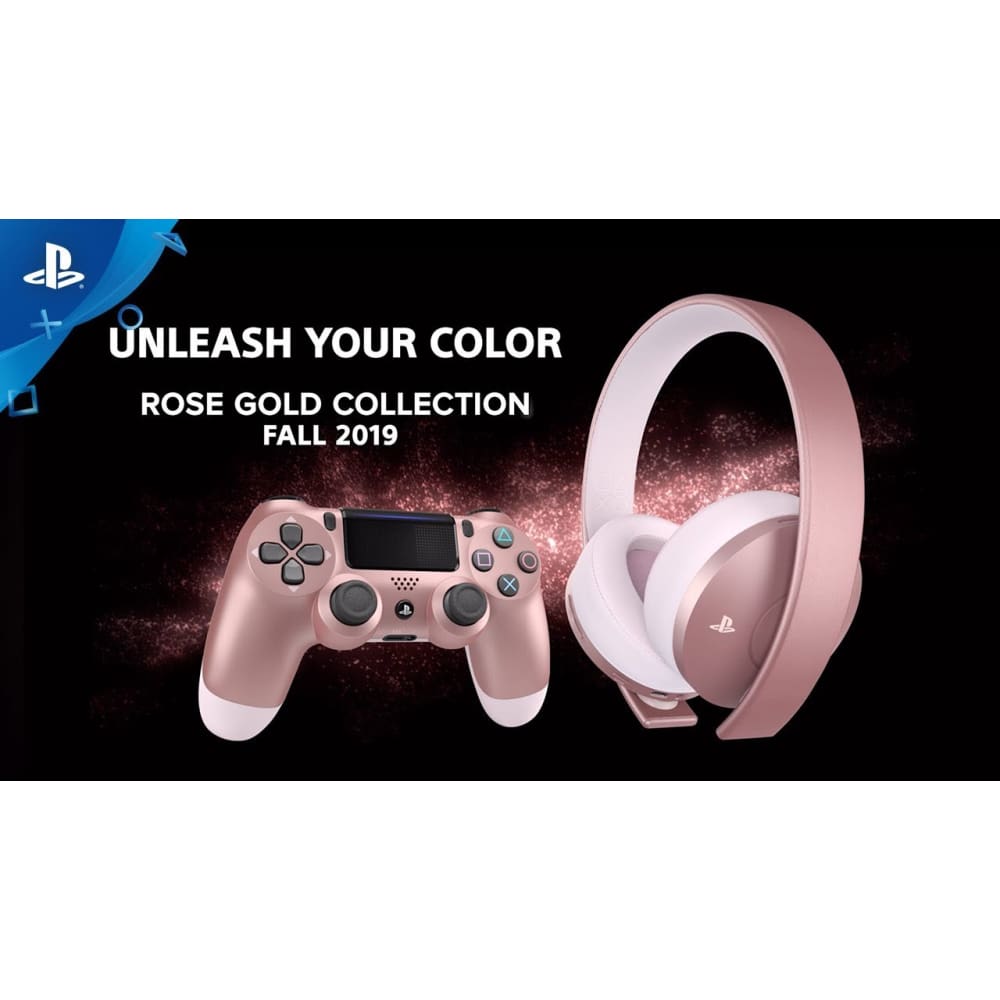 Gold Wireless Headset Rose Gold Ps4 Controller And Headset