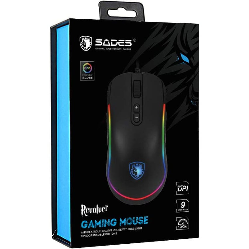 Buy Sades Revolver Gaming Mouse Wired In Egypt | Shamy Stores
