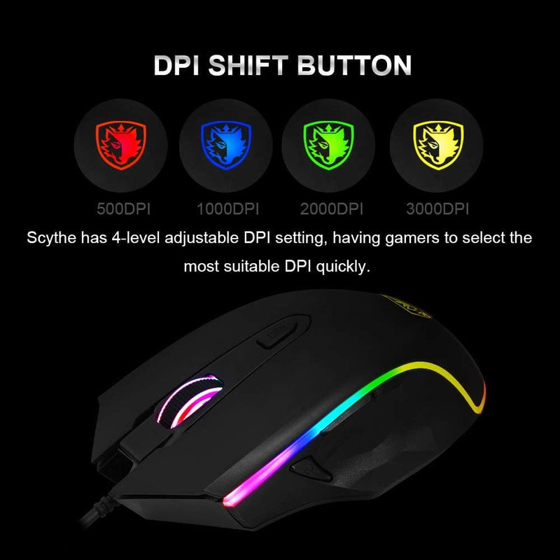 Buy Sades Scythe S17 Gaming Mouse Wired In Egypt | Shamy Stores
