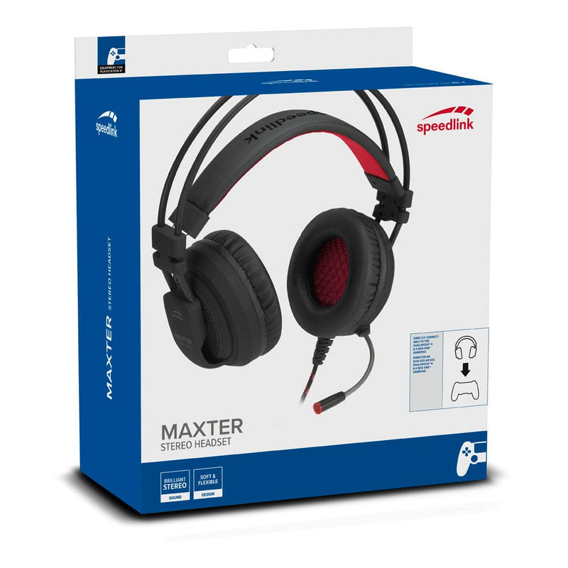 Buy Speedlink Maxter Stereo Headset With Mic For Ps4 Black In Egypt | Shamy Stores