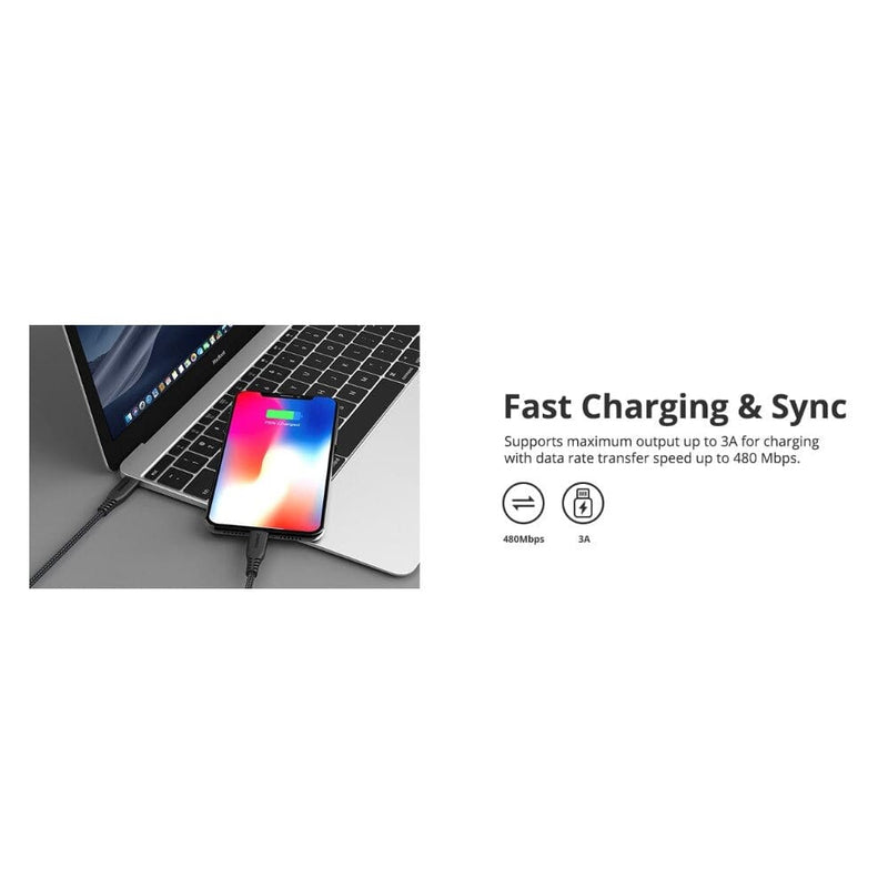 Buy Tronsmart Lcc04 Double Braided Nylon Apple Mfi Usb-c To Lightning Cable In Egypt | Shamy Stores