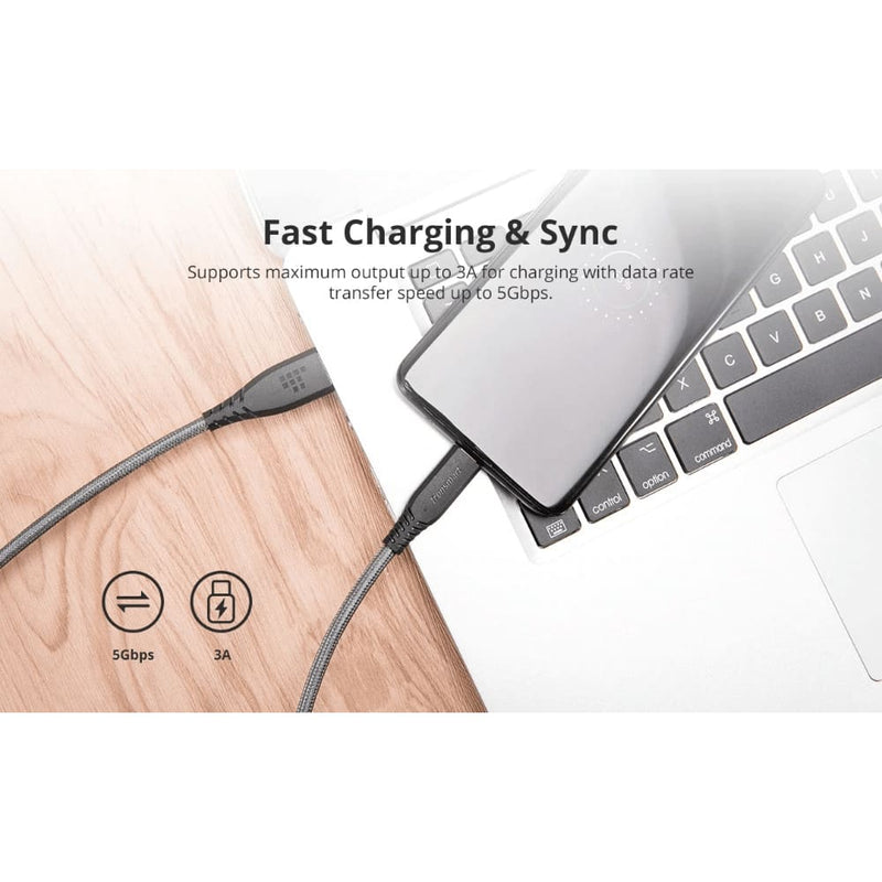 Buy Tronsmart Tac01 3ft Usb-c To Usb-a 3.0 Fast Charging Cable In Egypt | Shamy Stores